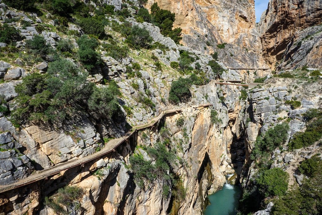 The Caminito del Rey in El Chorro Canyon Caminito del Rey Spain