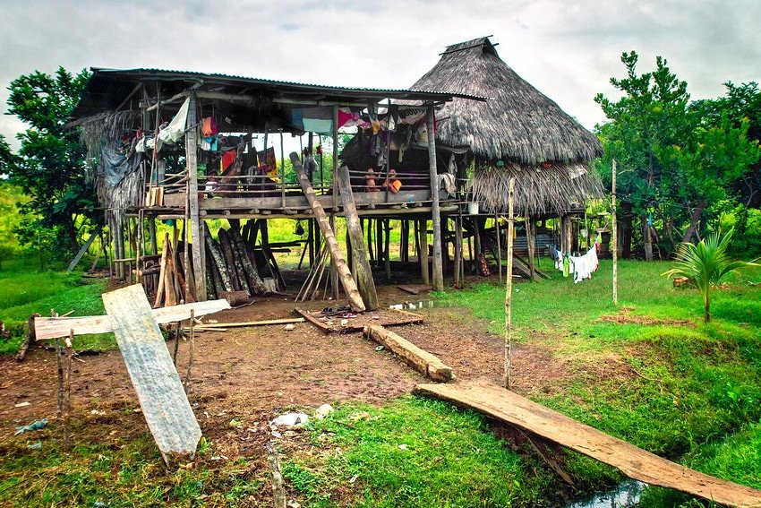 Darien Embera indian house
