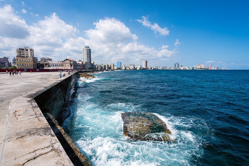 Havana's Seaside Malecon Malecon Havana Cuba