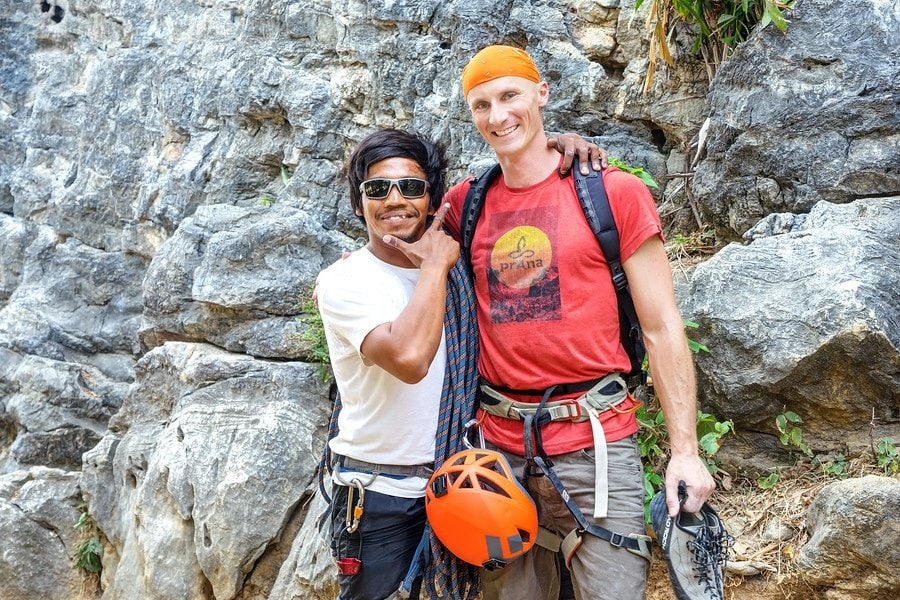 John My Instructor from Hot Rocks Hot Rocks Climbing School
