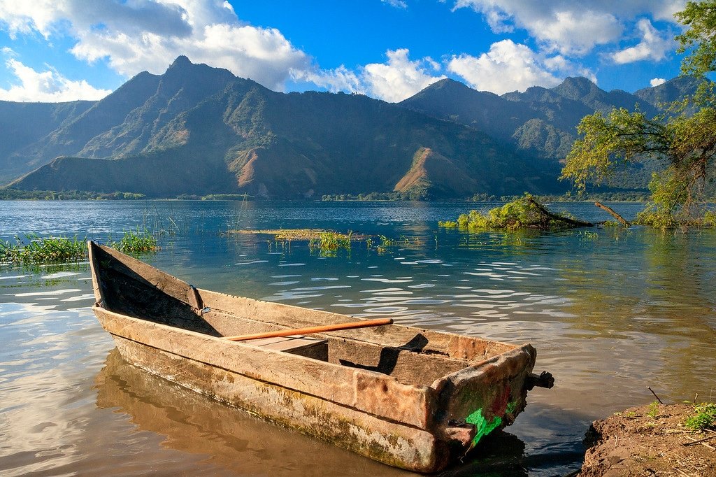 Traditional Wooden Canoe Lake Atitlan Canoe