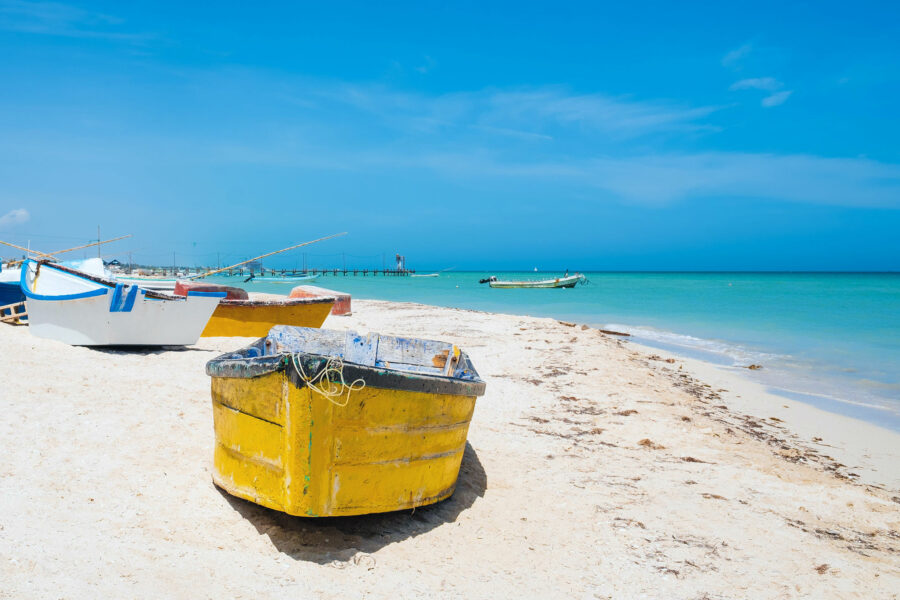 Fishing Boats on Progreso Beach