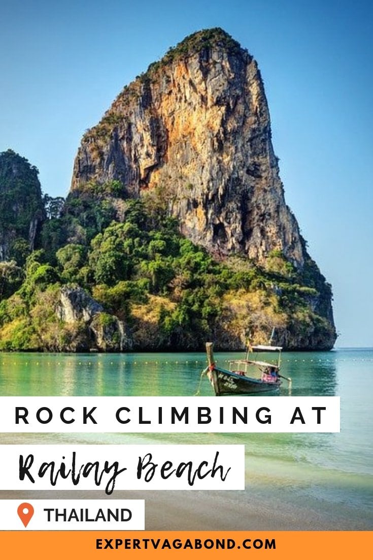 Rock Climbing Limestone Cliffs At Railay Beach Check out my guide to Rock Climbing Limestone Cliffs At Railay Beach! More at expertvagabond.com