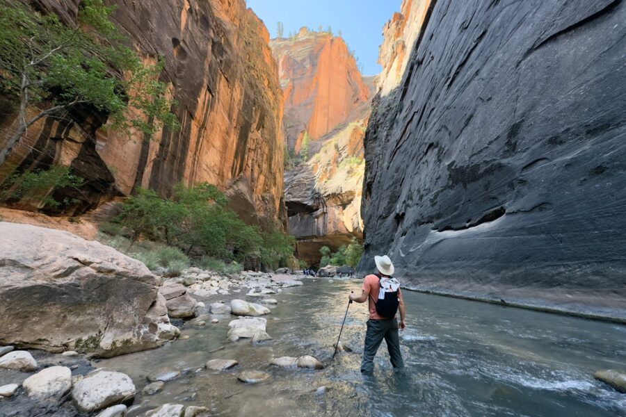 Hiking in Zion National Park, Utah